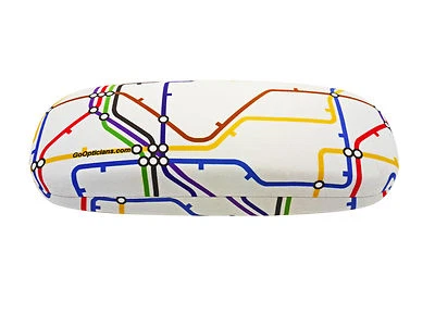 Unisex Hard GoOpticians Underground Train Map Brille / Brillenetui