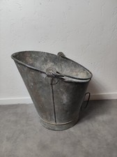 Jarrón de agua francés floristería vintage jarrón de zinc cubo de carbón