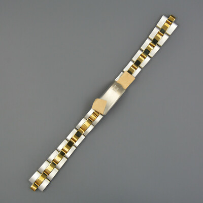 ZENITH Swiss N NOS vintage Armband bracelet Uhrband 14mm STEEL GOLD DEFY Lady