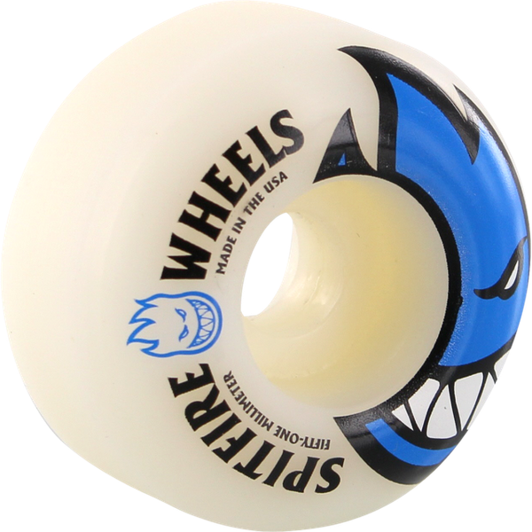 Spitfire Bighead 51mm WHT W Blue Skateboard Wheels for sale online eBay