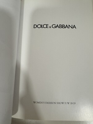 DOLCE & GABBANA F/W 2018-2019 Womenswear Hardcover Lookbook