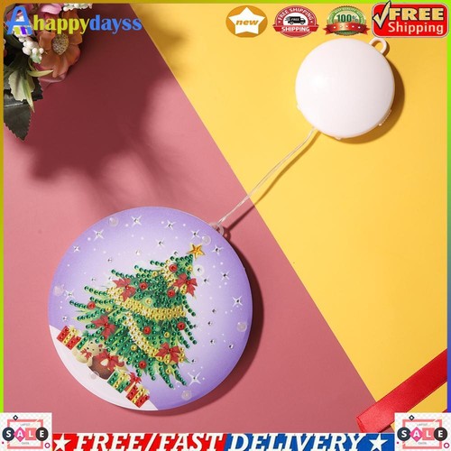 Christmas LED Hanging Lights DIY Rhinestone Diamond Painting Handmade