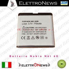 Batteria Nokia N81 8g  Nuova 770 mAh