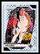 2024 Panini Prizm WNBA - Kiah Stokes # 122 Checkerboard Holo SSP Prizm