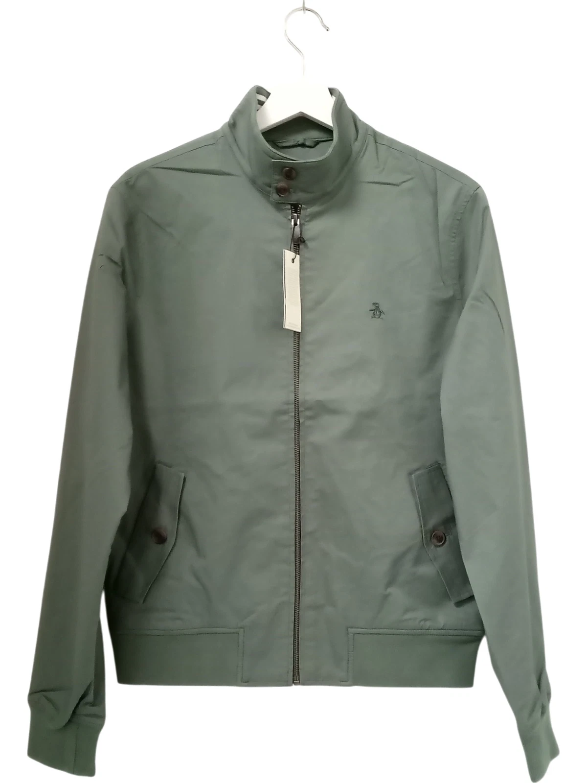 Penguin Green Jacket Bomber Full Zip Pockets Size S - NEW