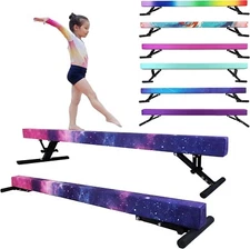 Adjustable Balance Beam for Kids 8FT gymnasitcs Beam high and Lower Floor NEW