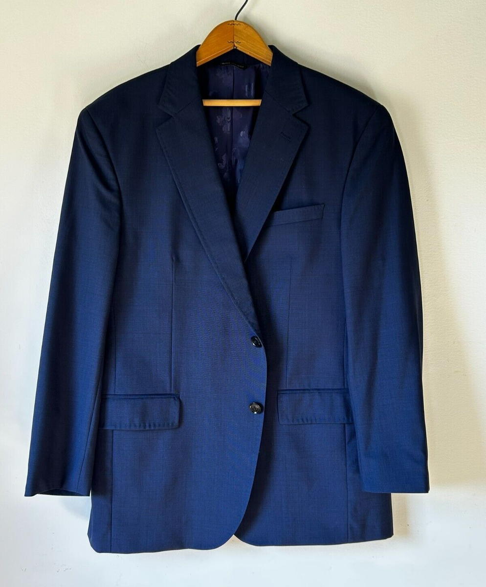 TED BAKER Jay Micro Check Blue Suit Jacket Size 46 R TB30335 TED BAKER Jay Micro Check Blue Suit Jacket Size 46 R TB30335