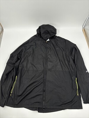 Russell Men's Windbreaker Jacket Black Size 3XL 54-56