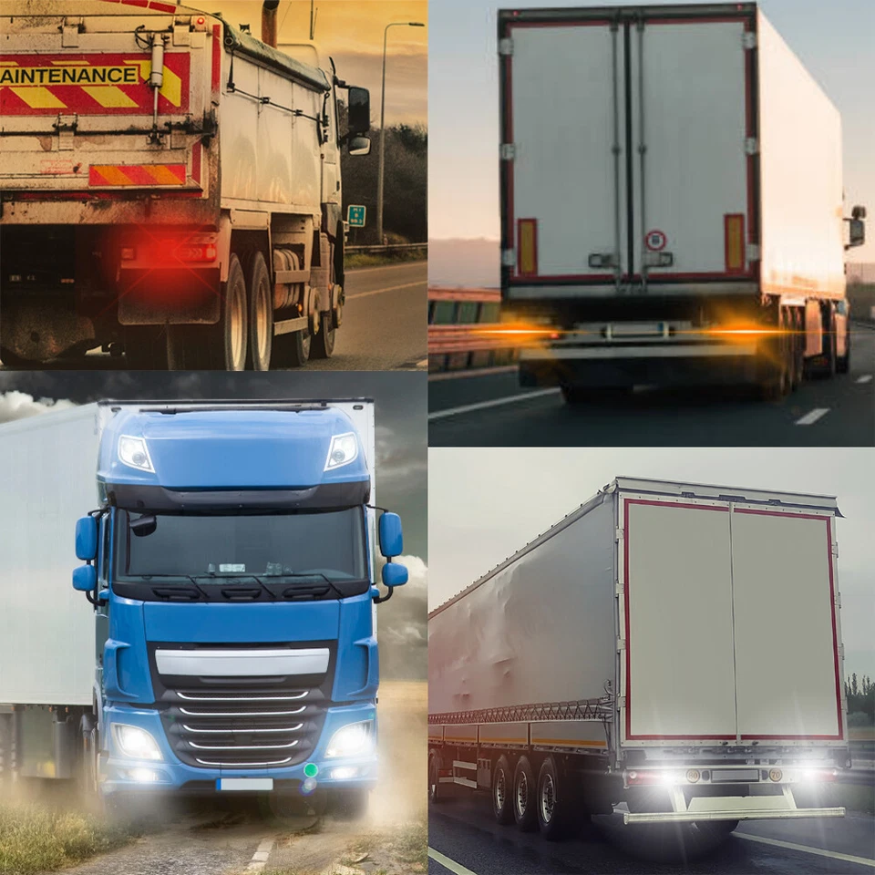 10Pcs 24V 1156 LED BA15S / 1157 BAY15D 1206 22SMD LED Turn Signal Reverse Lights - Image 2 of 4