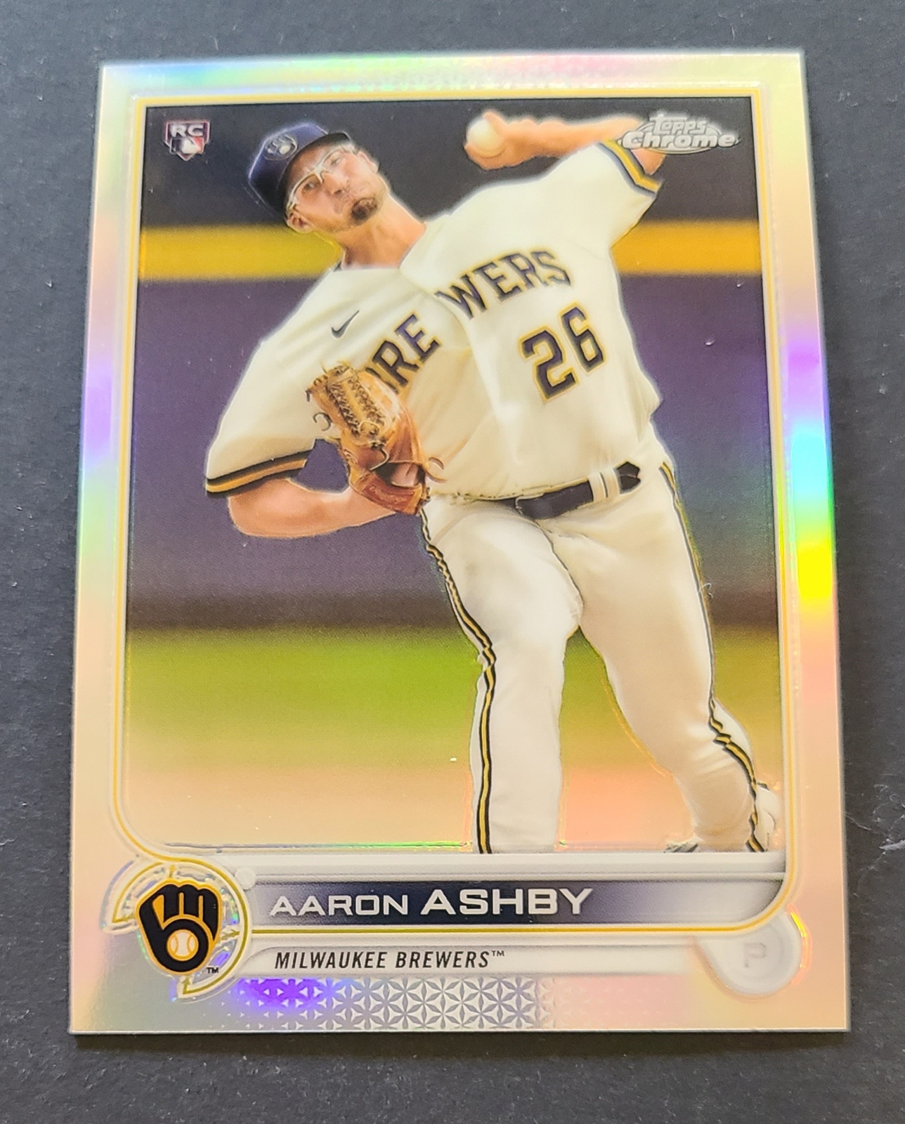 2022 Topps Chrome #80 Aaron Ashby Refractor RC ROOKIE