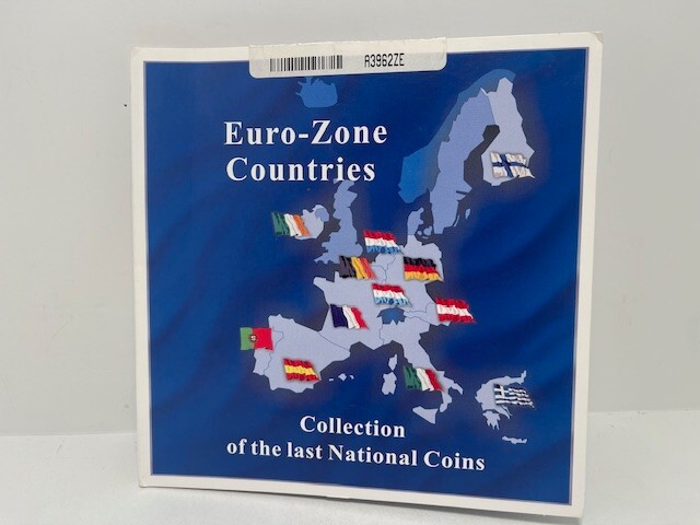 コレクション EUROZONE 12 COUNTRIES COIN SET& BANKNOTE Euro-Zone Countries Collection of the last National Coins 12