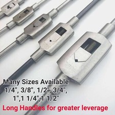 Adjustable Tap Wrench Straight Handle Tap Wrench Holder Threading Tool Tap & Die