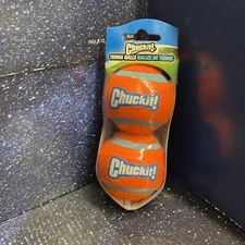 Chuckit! Compact Fetch Dog Tennis Balls, Small For Pets - Pack Of 2