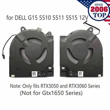 12V New CPU+GPU cooling Fan for DELL G15 5510 5511 5515 RTX3050 RTX3060