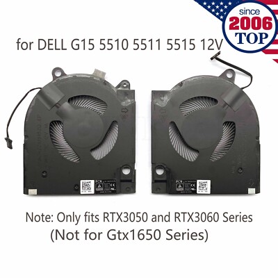 12V CPU+GPU cooling Fan for DELL G15 5510 5511 5515 RTX3050 RTX3060