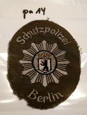 Polizei Berlin Schutzpolizei auf grün 60er Jahre (pa14)