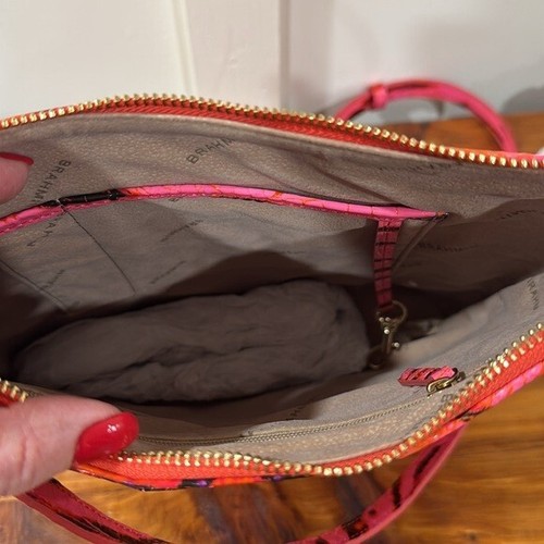 NEW Brahmin Katie Pink Feline Ombre Melbourne Crossbody - Picture 10 of 16
