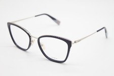 NEW FURLA VFU253 COL. OV15 NAVY BLUE SILVER AUTHENTIC EYEGLASSES 53-19