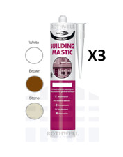 3 TUBES BUILDING MASTIC - Bondit White Brown Stone General purpose mastic 