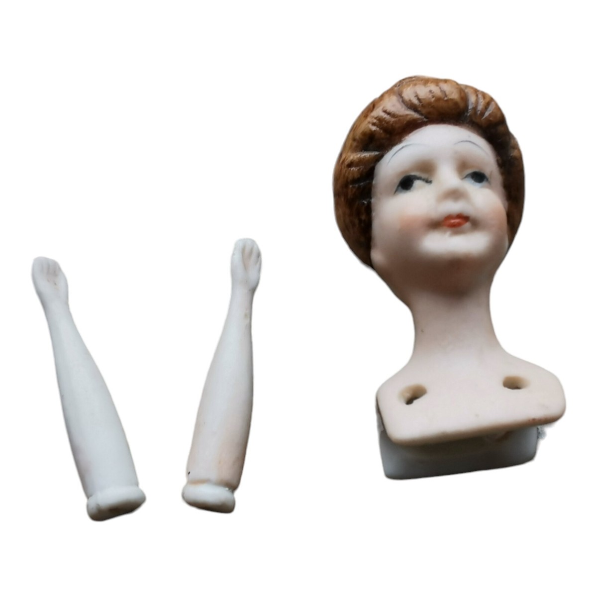 TÊTE DE POUPÉE ancienne porcelaine Antique twin porcelain doll head EUR TÊTE DE POUPÉE ancienne porcelaine Antique twin porcelain doll head EUR
