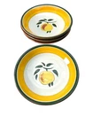 Stangl Festival Coupe Soup Bowls 7.75" Yellow Band Set of 4