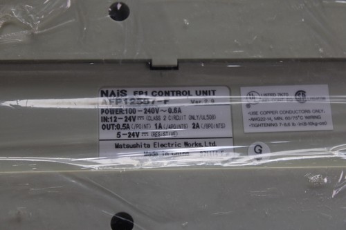 Matsushita NAIS FP1 Control Unit AFP12557-F - Picture 3 of 6