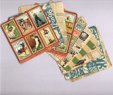 Graphic45 GOOD OL' SPORT 10 HANDMADE 4x4 POCKET PAGE CARDS Double-Sided