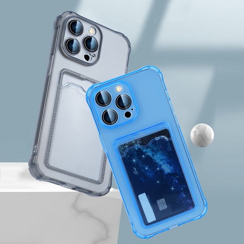For iPhone 15 14 13 Pro Max 12 11 XS XR 8 SE Shockproof Card Holder Case Cover - Picture 8 of 15