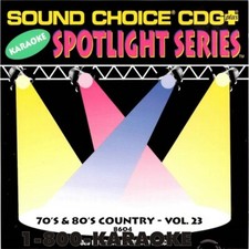 SOUND CHOICE KARAOKE 70s  80s COUNTRY v. 23 cdg CD G SC8604 RARE DISC