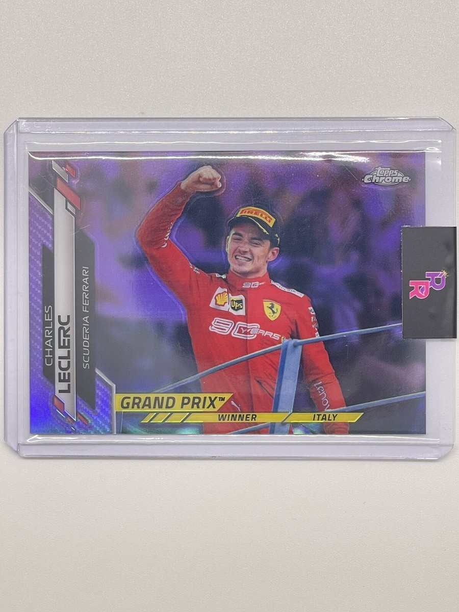 2023 TOPPS CHROME Formule 1 F1 Charles Leclerc réfracteur Aqua Wave