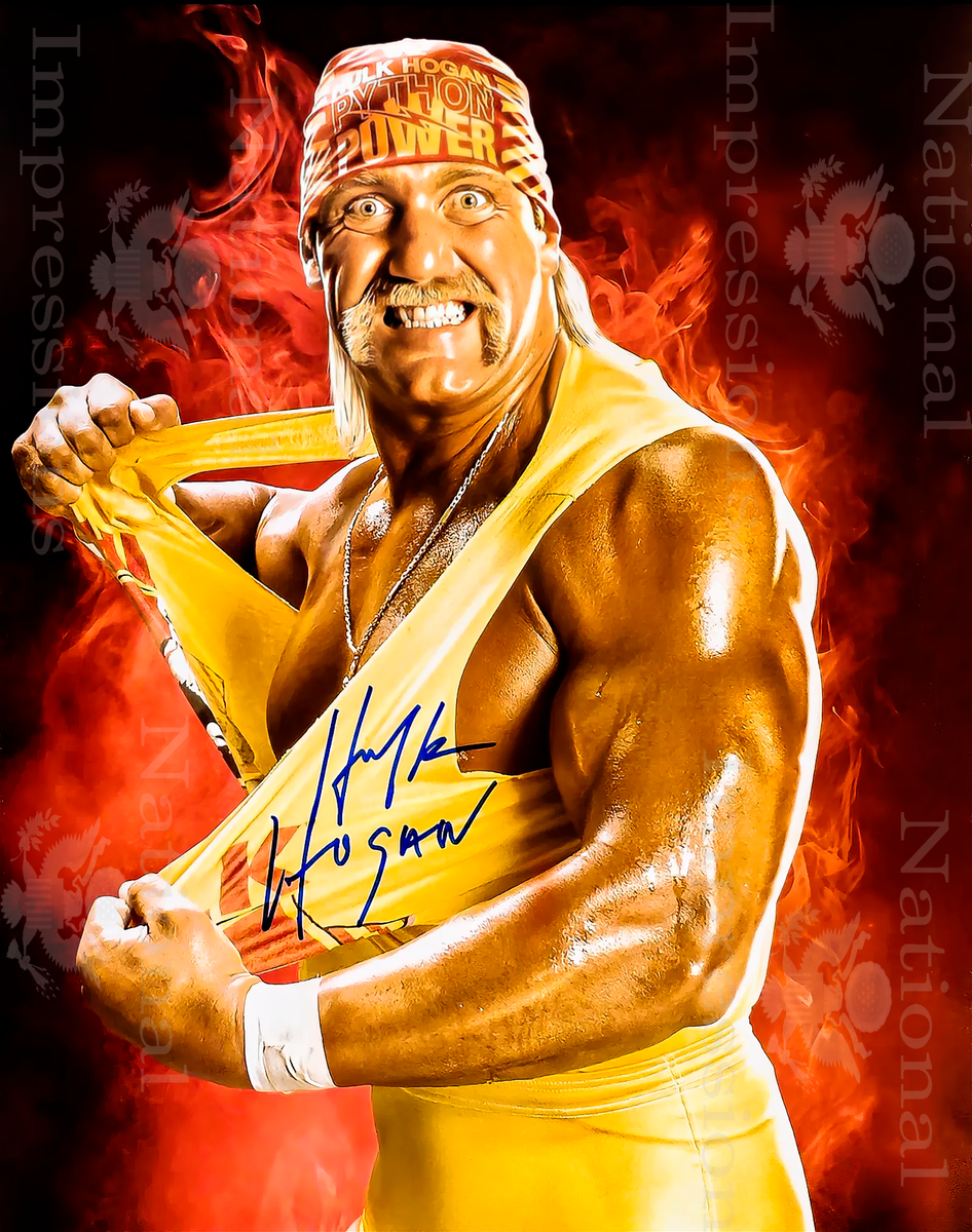 Hulk Hogan WWE WWF Wrestling Signed REPRINT 8x10 7 | eBay