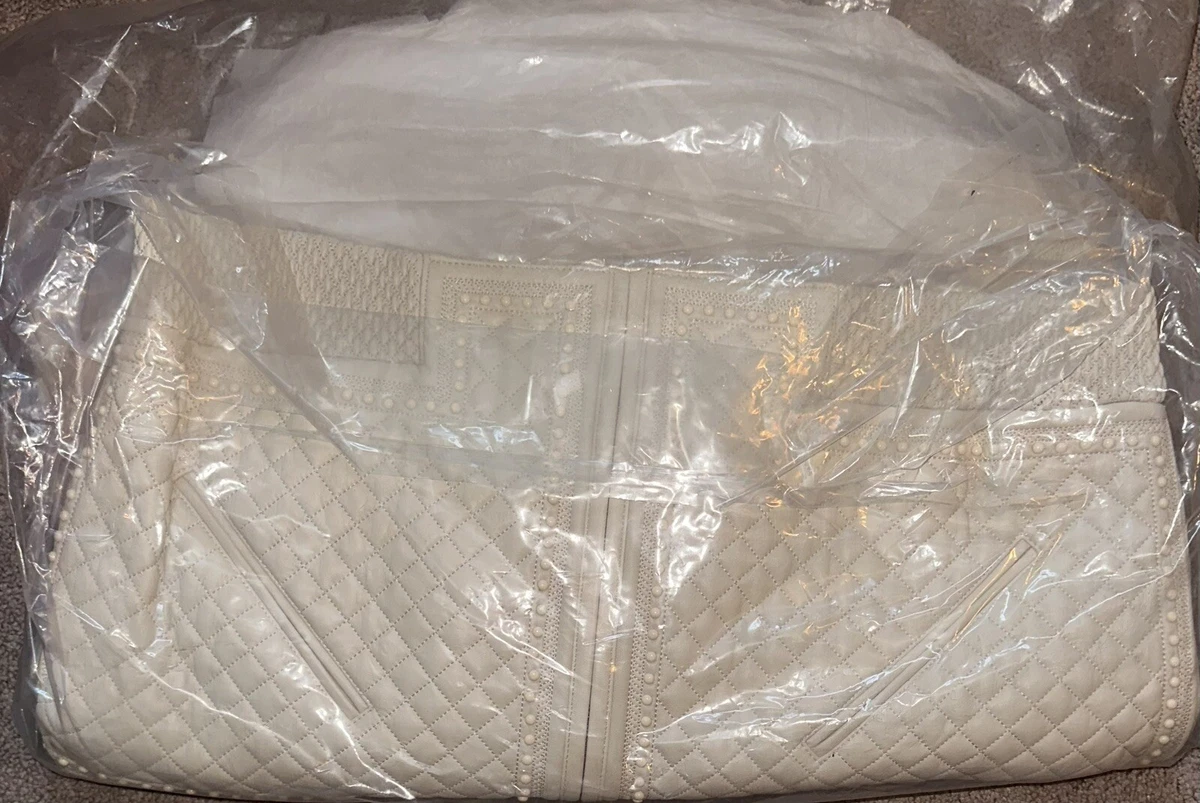 Supreme Studded Quilted Leather Jacket White XL FW22 New in Plastic Authentic