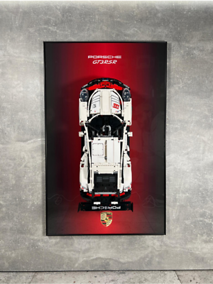 LEGO Art Wall Holder Frame 80x50 cm. for LEGO Technic Porsche 911