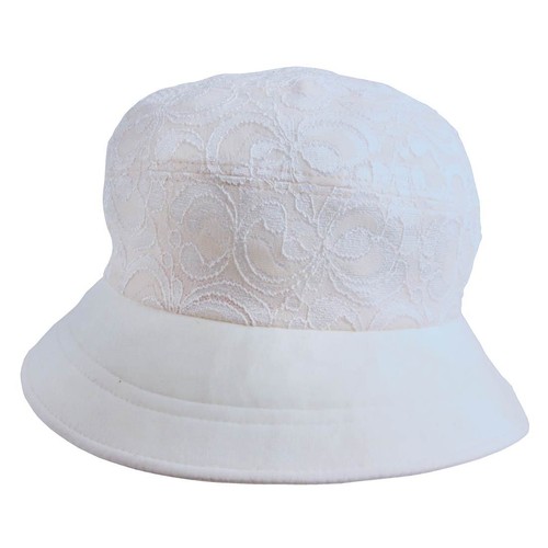 Lace Flower Cotton Soft Summer Winter Bucket Boonie Cap Travel Packable Fold Hat - Picture 5 of 5