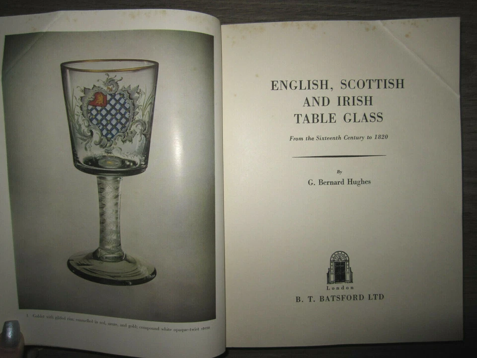 Vtg HC book, English, Scottish and Irish Table Glass by G. Bernard Hughes, 1956 - Image 3 of 4