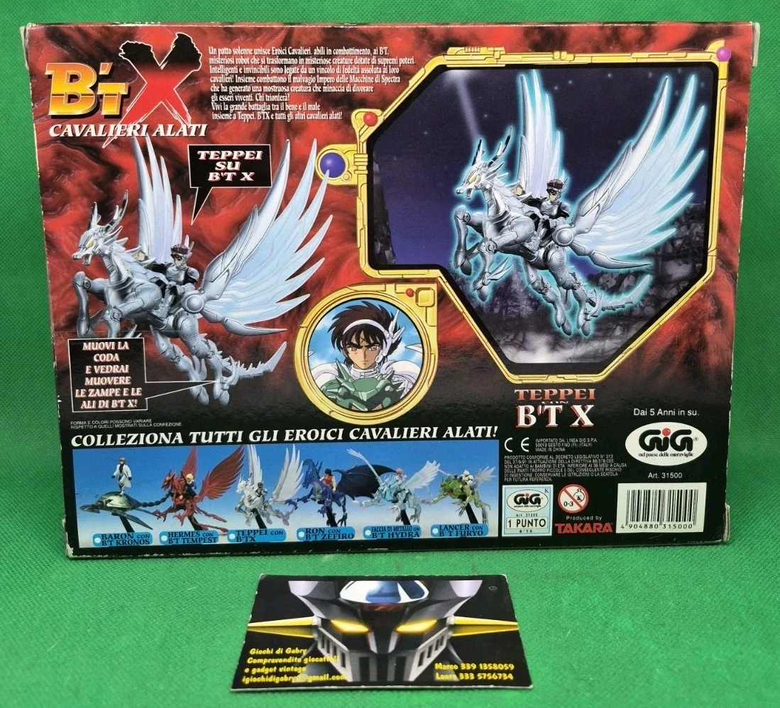 Figura de acción B'T X Cavalieri Alati TEPPEI con B'T X de TAKARA GiG años 90 NUEVO SIN USAR
