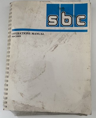 Vintage Operations Manual SBC286s MS-DOS GW-Basic 3.2 Disketten 5 1/4'' PC