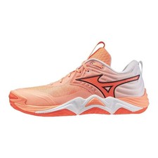 MIZUNO Wave Momentum Elite V1GA2512 80 Coral Orange White 2E Volleyball Shoes