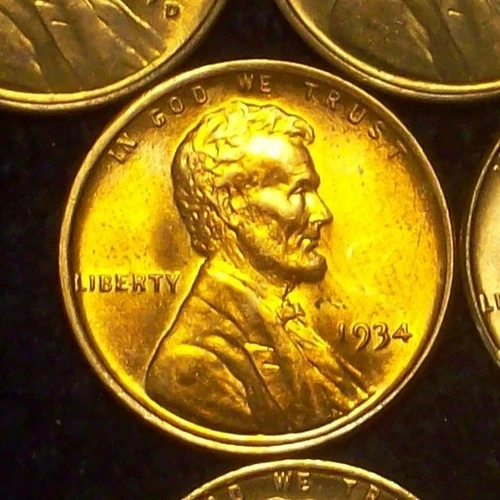 1934-P BU - LINCOLN WHEAT CENT - NICE COLOR - GOOD DETAILS - SEE PICS!