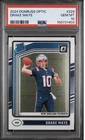 2024 DONRUSS OPTIC DRAKE MAYE RC 229 PSA 10 GEM MINT NEW ENGLAND PATRIOTS