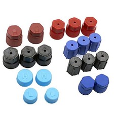 20Pcs/Set R134a/R12 13mm  13.5mm  14mm  16mm AC System Charging Port Caps