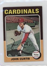 1975 Topps Mini John Curtis #381 a5h