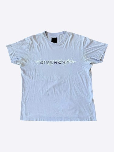 Givenchy Purple & Black Barb Wire Logo T-Shirt