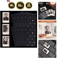 100Pcs Photocards Sleeves Holographic Clear Protector Albums Photo Cards Coll...