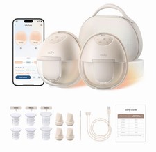 eufy S1 Pro Wearable Double Electric Breast Pump w/ Charging Case, App