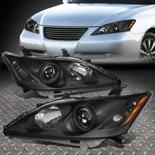FOR 07-09 LEXUS ES350 OE STYLE BLACK HOUSING AMBER CORNER PROJECTOR HEADLIGHTS
