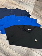 LOT of 3 scrub tops, Size 2XL - Carhartt Force/Beyond Scrubs/koi & beyond