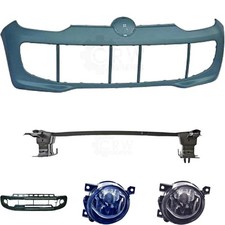 Set Kit Stoßstange vorne grundiert +Träger+Zubehör+Nebel für VW Up! Bj. 11->>