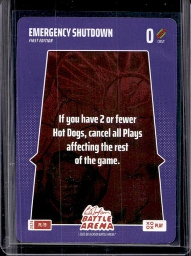 2026 Bo Jackson Battle Arena Griffey Emergency Shutdown Plays #PL-19