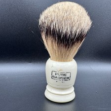 Pure Badger Hoffritz Shaving Brush Vintage Genuine Badger Bristles 4 inch